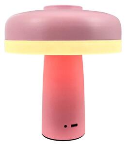 Stolní lampa Dyberg Larsen, Porter, stmívatelné, Pudrová, Obývací pokoj, Kov, Skandinávský