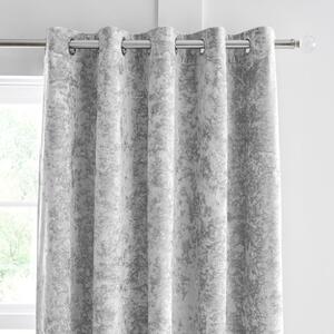 Šedé závěsy v sadě 2 ks 168x137 cm Crushed Velvet – Catherine Lansfield