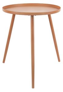 Select Time Karamelově hnědý kulatý odkládací stolek Lewo, 45 cm
