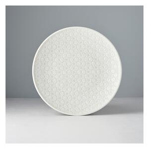 Bílý keramický talíř MIJ Star, ø 25 cm