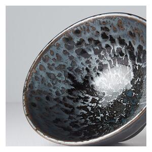 Černo-šedá keramická miska MIJ Pearl, ø 16 cm
