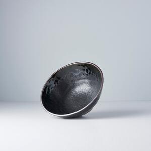 Černá keramická miska na udon MIJ Matt, ø 20 cm