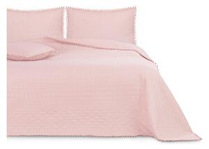 Pudrově růžový přehoz na postel AmeliaHome Meadore, 170 x 210 cm