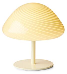 Stolní lampa Halo Design, Béžová, Obývací pokoj, Sklo