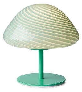 Stolní lampa Halo Design, Modrá, Obývací pokoj, Sklo