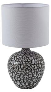 Stolní lampa Lindby, Thalassia, Šedá, Obývací pokoj, Keramika, Venkovský / rustikální