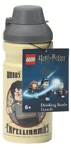 Béžová plastová láhev LEGO® Harry Potter Bradavice 390 ml