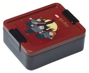 Červený svačinový box LEGO® Harry Potter Nebelvír 17 x 13,5 cm