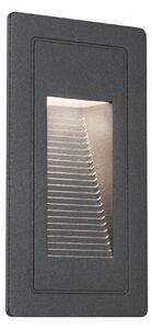 P 94382 Venkovní vestavné svítidlo do zdi High LED černá IP44 4W 230V teplá bílá 105x60mm - PAULMANN