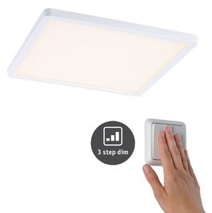 P 93054 LED vestavné svítidlo Areo VariFit IP44 3-krokové-stmívatelné 230x230mm 16W 3.000K bílá - PAULMANN
