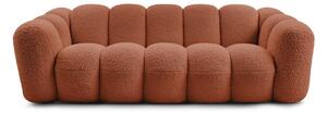 Pohovka z textilie bouclé v cihlové barvě 232 cm Hippolyte – Bobochic Paris