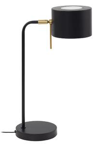 Stolní lampa Lindby, Kaida, Černá, Obývací pokoj, Kov, Moderní