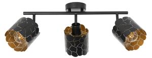 Stropní Lampa Lindby, Aralena, stmívatelné, Černá, Obývací pokoj, Kov, Moderní