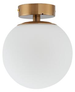 Stropní Lampa Lucande, Bidolo, stmívatelné, Zlatá / mosazná, Koupelna, Sklo