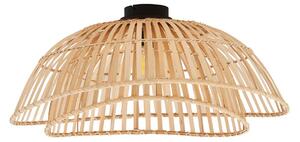 Stropní Lampa Lindby, Ilajus, stmívatelné, Dřevo, Jídelna, Bambus, Boho