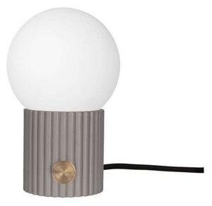Stolní lampa Globen Lighting, Šedá, Obývací pokoj, Sklo