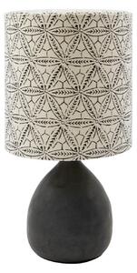 Stolní lampa House Doctor, Černá, Obývací pokoj, Tkanina / Textil, Vintage