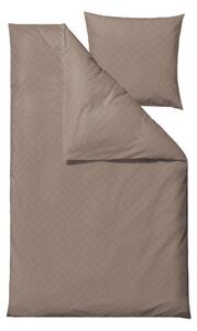 Damaškové povlečení taupe na jednolůžko/prodloužené 140x220 cm Tiles – Södahl