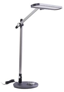 Stolní lampa Lindby, Elvir, stmívatelné, Šedá, Jídelna, Hliník, Moderní