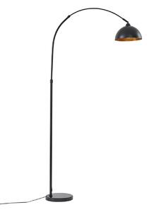 Stojací Lampa Lindby, Tonka, Černá, Obývací pokoj, Kov, Moderní