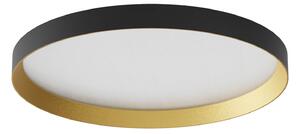 Redo Stropní LED svítidlo DAMA ø 350mm, 30W Barva: Černá-zlatá, Stmívání, řízení: bez stmívání