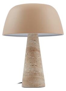 Stolní lampa Lindby, Magritt, Béžová, Obývací pokoj, Kámen, Moderní