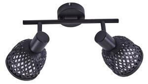 Stropní Lampa Lindby, Eskil, stmívatelné, Černá, Jídelna, Bambus, Moderní