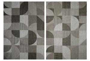 Balta Kusový koberec sysalový oboustranný Brussels 205498/11010 Geometrický šedý grafitový Rozměr: 120x170 cm