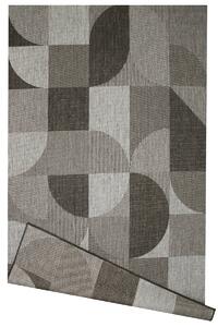 Balta Kusový koberec sysalový oboustranný Brussels 205498/11010 Geometrický šedý grafitový Rozměr: 140x200 cm