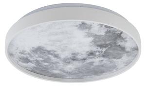 Stropní Lampa Lindby, Lune, Bílá, Obývací pokoj, Plast, Moderní