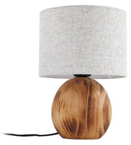 Stolní lampa Lindby, Mayumi, Dřevo, Obývací pokoj, Dřevo, Skandinávský