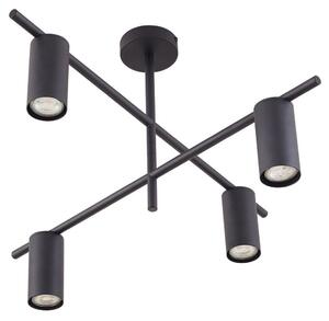 Stropní Lampa Lindby, Marilou, stmívatelné, Černá, Obývací pokoj, Kov, Moderní