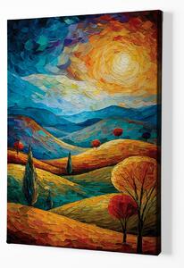 Obraz na plátně - Dotek zlaté hodinky FeelHappy.cz Velikost obrazu (šířka x výška): 30 x 40 cm