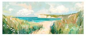 Obraz 60x150 cm Gouache Sea – Styler