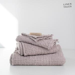 Světle růžový ručník 50x70 cm Honeycomb – Linen Tales