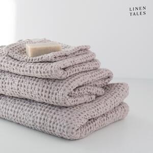 Světle růžové ručníky a osušky v sadě 3 ks Honeycomb – Linen Tales