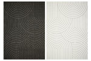 Balta Kusový koberec sysalový oboustranný Brussels 205689/10110 Geometrický antracitový krémový Rozměr: 120x170 cm