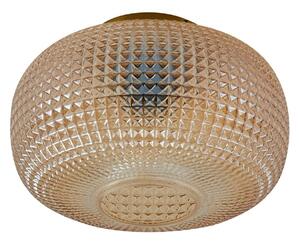 Stropní Lampa Lindby, Hildur, stmívatelné, Hnědá / Rezavá, Jídelna, Sklo