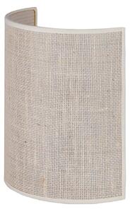 Nástěnná Svítidla Euluna, Jute, stmívatelné, Bílá, Obývací pokoj, Tkanina / Textil