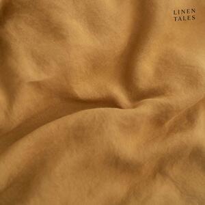 Povlečení na dvoulůžko z konopného vlákna v hořčicové barvě 200x200 cm – Linen Tales