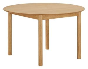 Kulatý rozkládací jídelní stůl s přídavnou deskou v dekoru dubu ø 120 cm Bundaberg – House Nordic