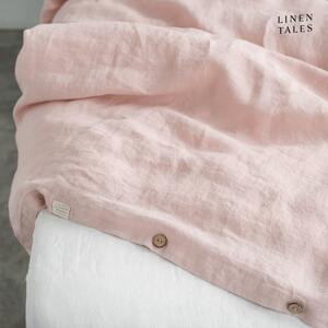Světle růžové lněné povlečení na jednolůžko 135x200 cm – Linen Tales