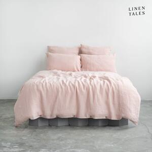 Světle růžové lněné povlečení na dvoulůžko 200x200 cm – Linen Tales