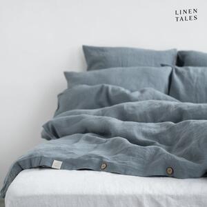 Světle modré lněné povlečení na jednolůžko 140x200 cm – Linen Tales