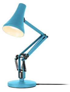 Stolní lampa Anglepoise, 90 MINI MINI VIVID, stmívatelné, Modrá, Pracovna, Kov, Industriální design