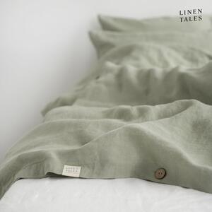 Světle zelené lněné povlečení na jednolůžko 140x200 cm – Linen Tales