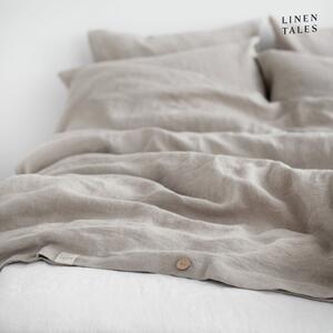 Krémové lněné povlečení na jednolůžko 135x200 cm – Linen Tales