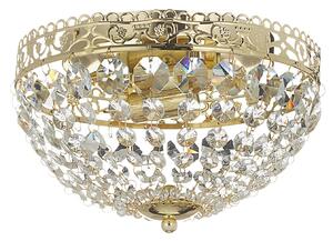 Stropní Lampa Markslöjd, Saxholm, stmívatelné, Zlatá / mosazná, Obývací pokoj, Kov, Moderní