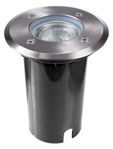 IMPR 730474 Deko-Light zemní svítidlo Aton kulaté 220V GU10 7W stříbrné - LIGHT IMPRESSIONS