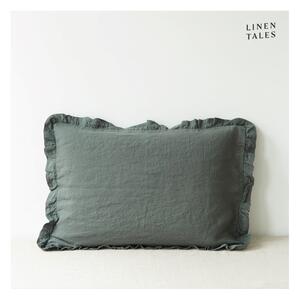 Lněný povlak na polštář 40x60 cm Forest Green – Linen Tales